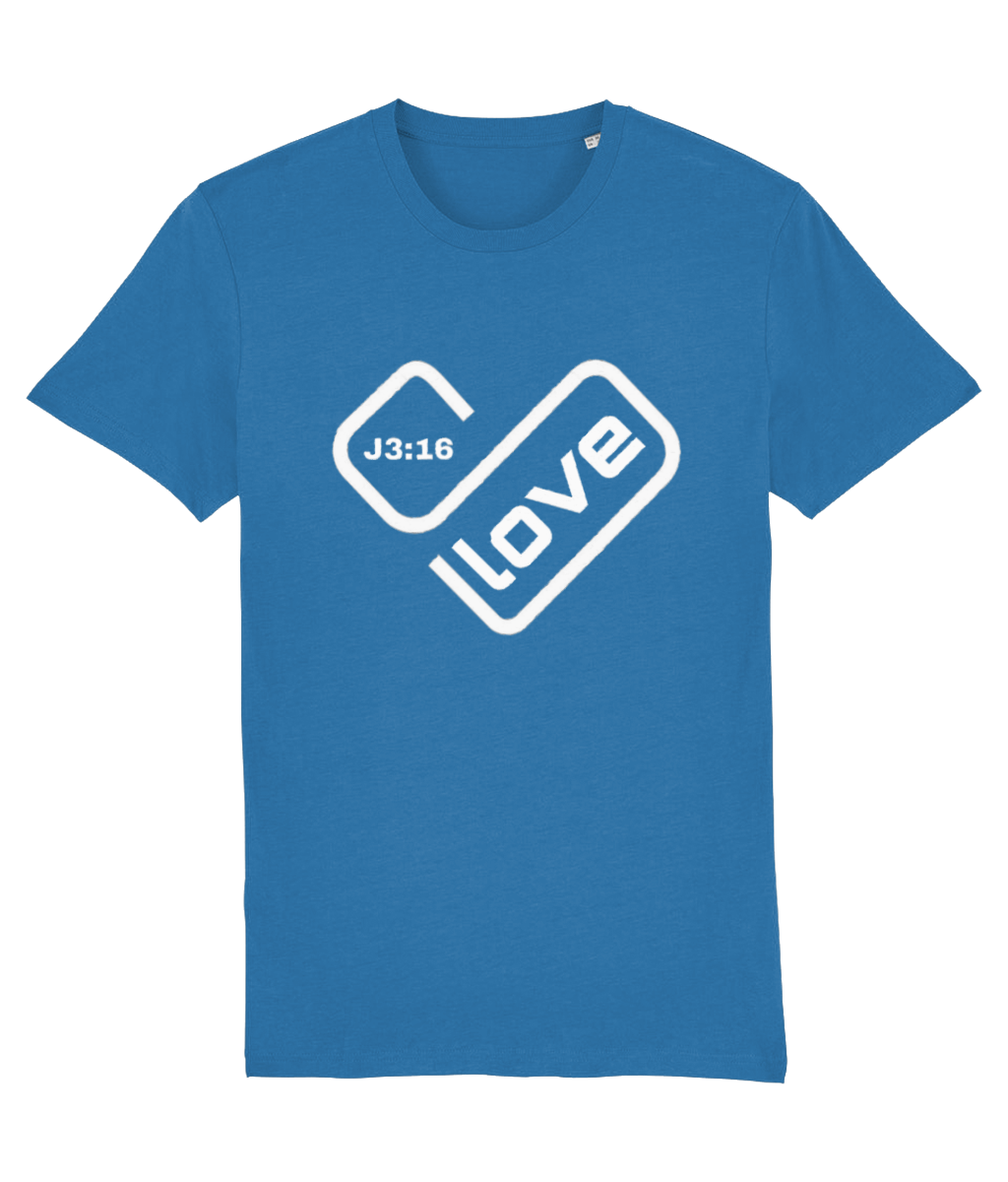 Love heart J3:15 Printed T-Shirt