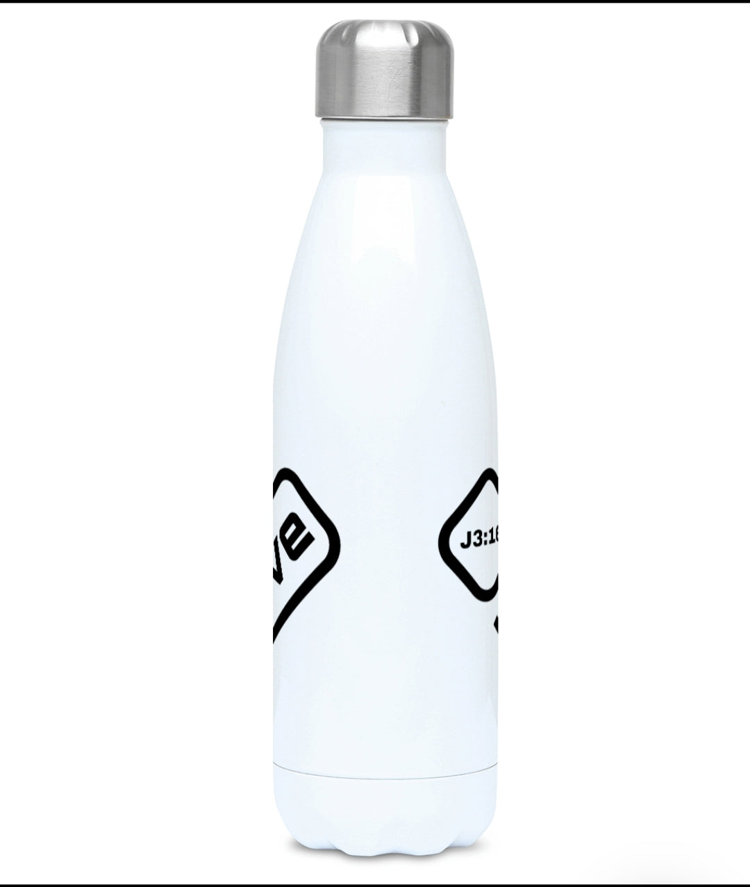 Love heart water bottle