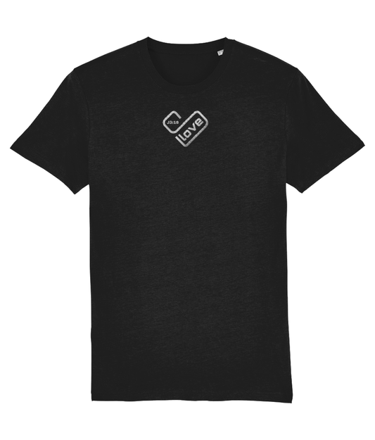 Embroidered J3:16 heart