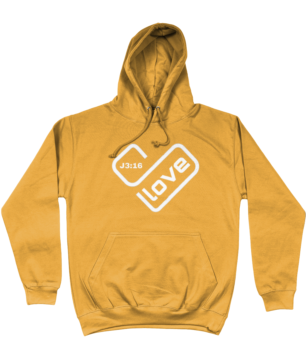 Love heart J3:16 Printed Hoodie