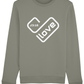 Luxury Sweatshirt Love Heart