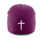 Pull-On Beanie Embroidered cross