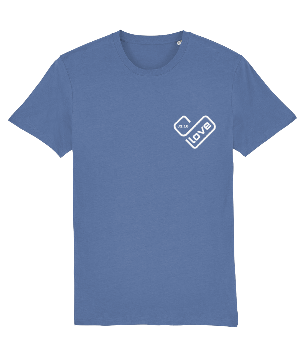 Love heart J3:16 Printed T-Shirt