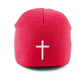 Pull-On Beanie Embroidered cross