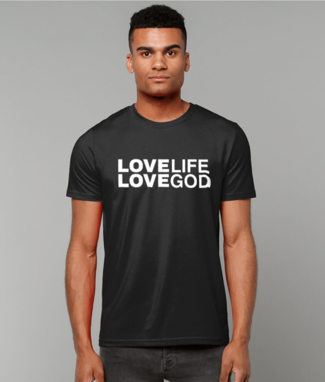 Love God/life Printed T-Shirt