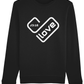 Luxury Sweatshirt Love Heart