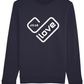 Luxury Sweatshirt Love Heart