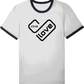 Love Heart Ringer Printed T-Shirt