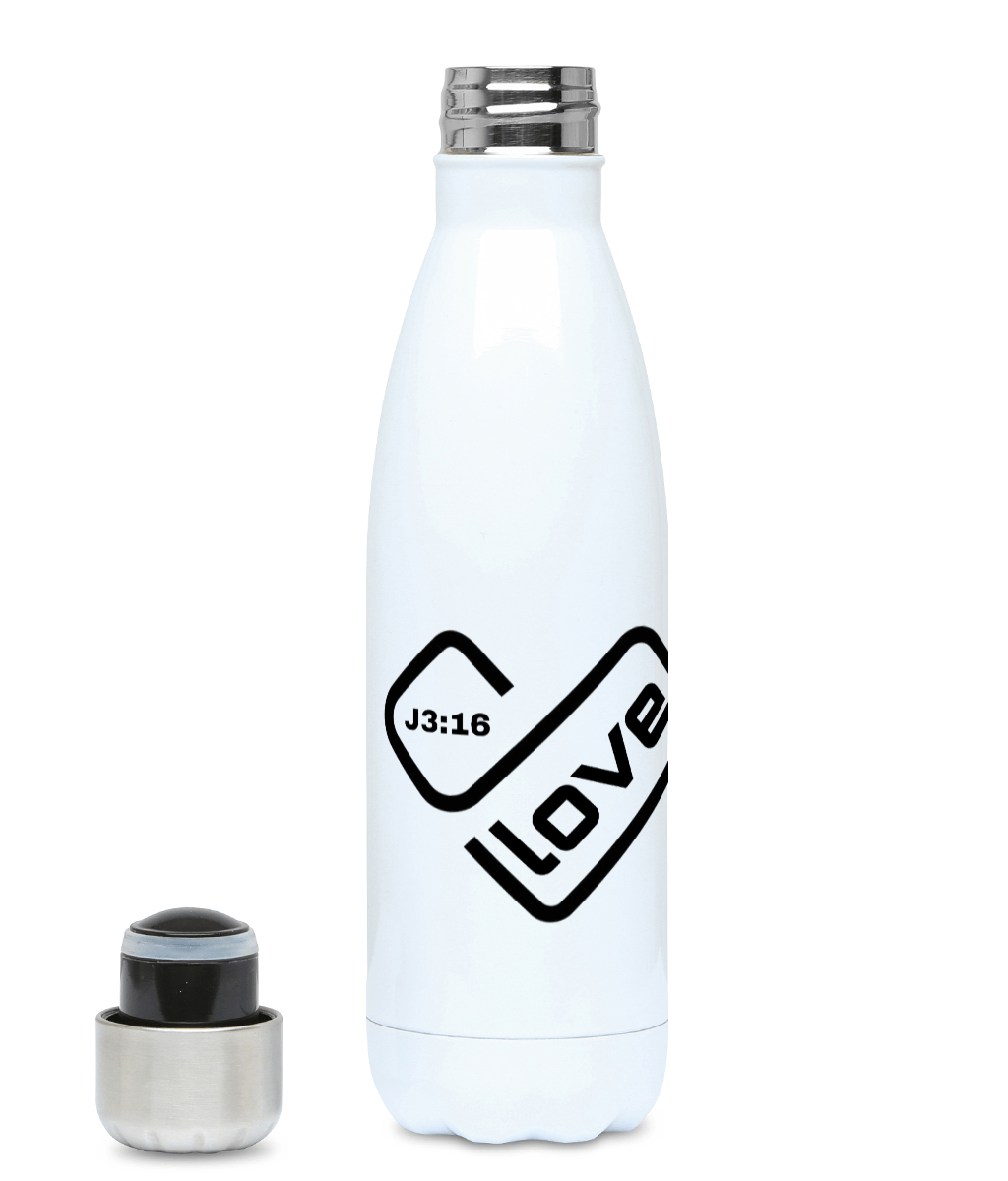 Love heart water bottle