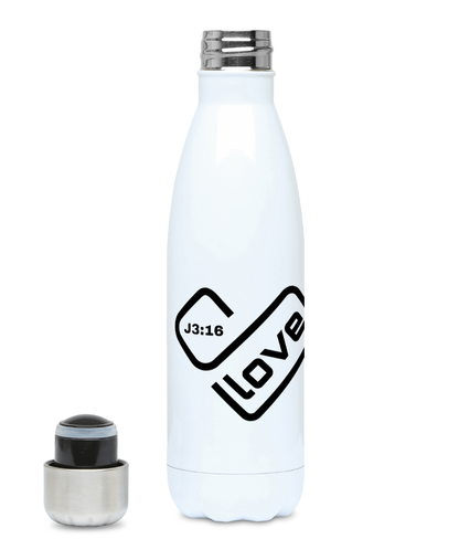 Love heart water bottle