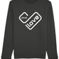 Luxury Sweatshirt Love Heart
